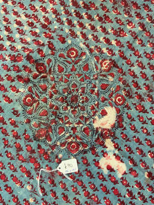 Turkish resist dye block print (136 x 125cm)