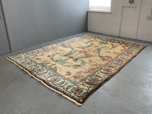 Turkish modern pale ground carpet (308 x 242cm)