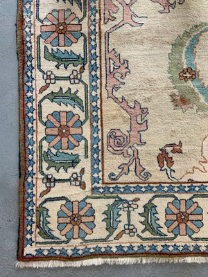 Turkish modern pale ground carpet (308 x 242cm)