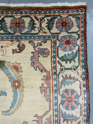 Turkish modern pale ground carpet (308 x 242cm)