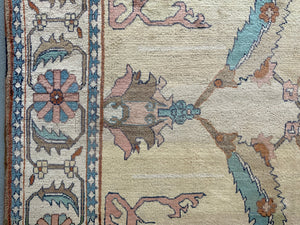 Turkish modern pale ground carpet (308 x 242cm)