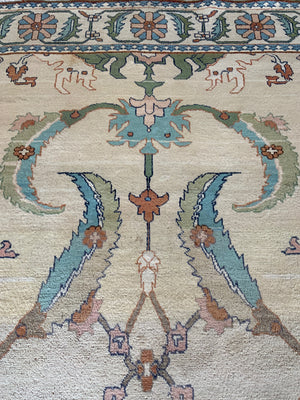 Turkish modern pale ground carpet (308 x 242cm)