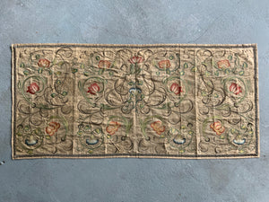 English Queen Anne antique embroidery (93 x 200cm)