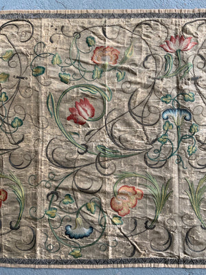 English Queen Anne antique embroidery (93 x 200cm)