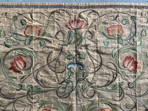 English Queen Anne antique embroidery (93 x 200cm)