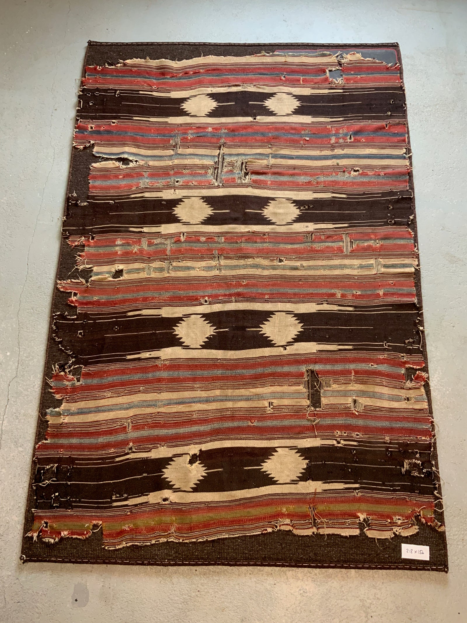 West Anatolian antique kilim (218 x 154cm) *AF