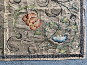 English Queen Anne antique embroidery (93 x 200cm)