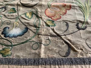 English Queen Anne antique embroidery (93 x 200cm)