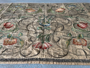 English Queen Anne antique embroidery (93 x 200cm)