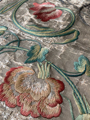 English Queen Anne antique embroidery (93 x 200cm)