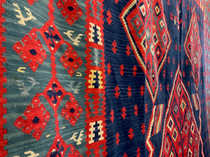 Turkish Sarkoy design large kilim carpet (355 x 276cm)