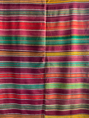 Turkish plainweave striped flatweave (231 x 144cm)