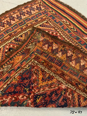 Uzbek dovetail tapestry bagface bagface (73 x 89cm)