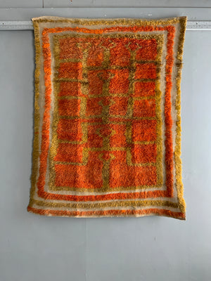 Turkish looped pile Tulu rug (144 x 117cm)