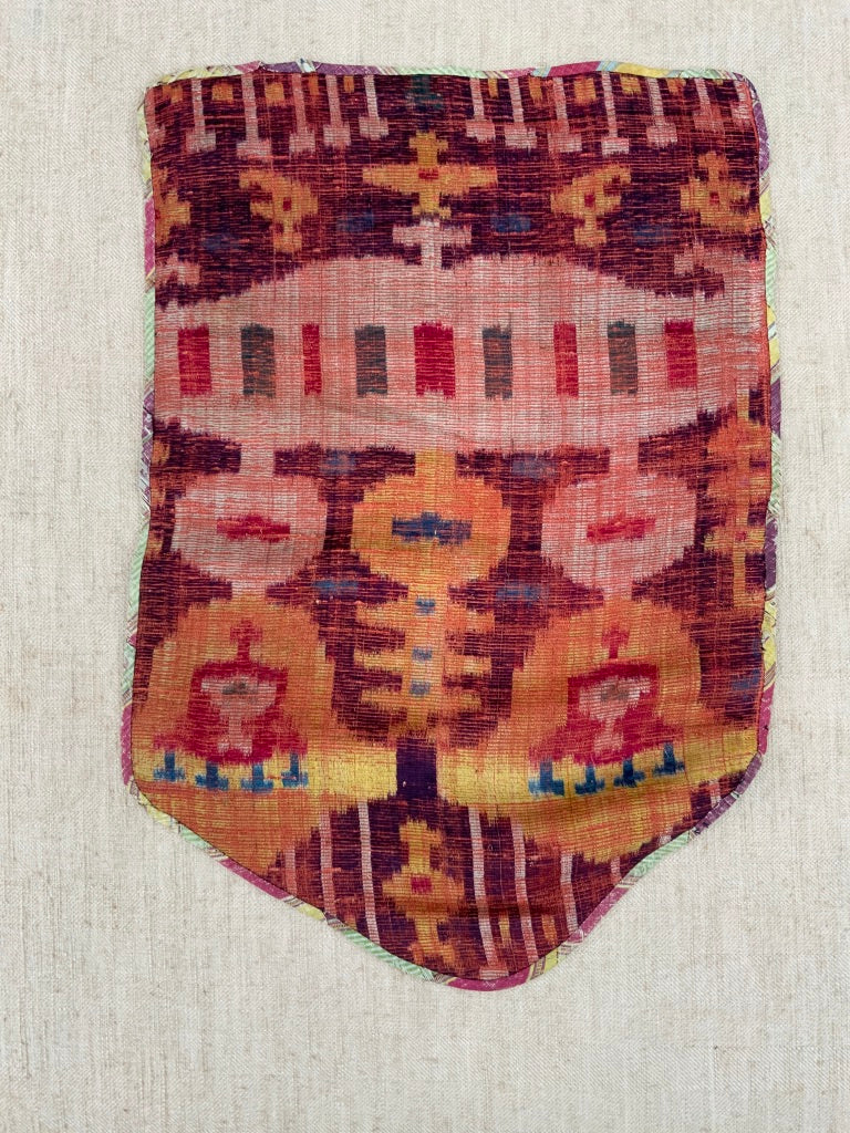 Uzbekistan antique Bukhara silk velvet fragment (57 x 37cm)
