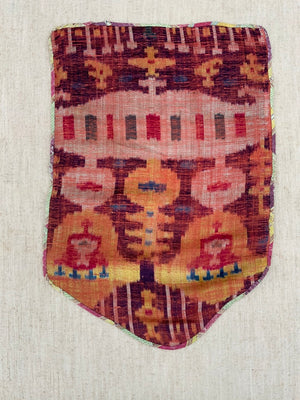 Uzbekistan antique Bukhara silk velvet fragment (57 x 37cm)