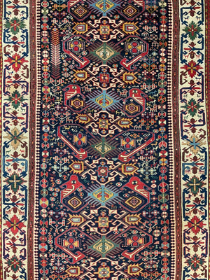 Caucasian antique Shirvan large rug (270 x 139cm)