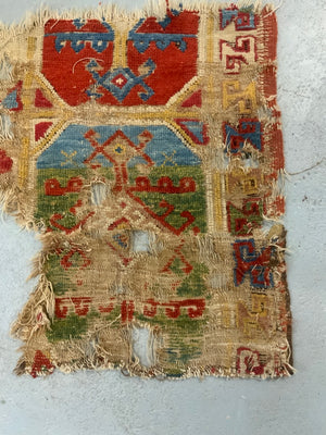 Anatolian Konya / Capadocian antique rug fragment (112 x 79cm)