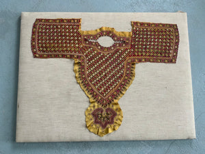 Kutch Memon aba marriage dress breast panel (106 x 83cm)