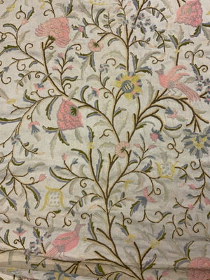 Pair of very large vintage crewelwork embroideries (245 x 375cm) [2]