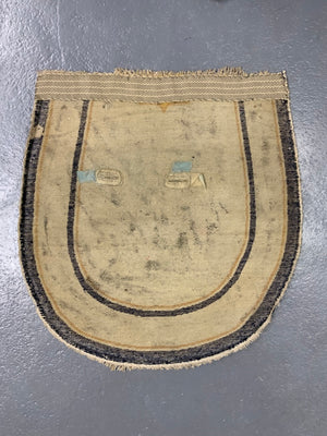 Chinese antique saddle cover fragment 18th / 19th  cent ( 64 x 64cm)