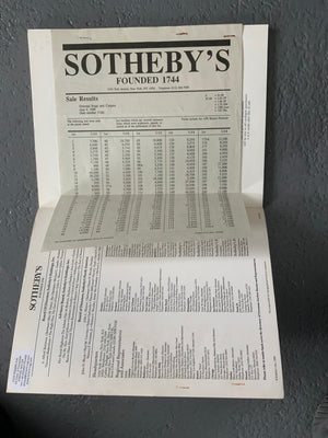 Sotheby's carpet auction New York June 3 1988