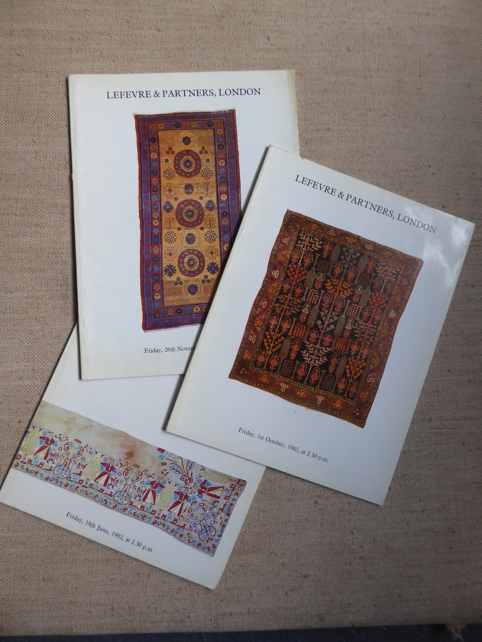 Lefevre : auction catalogues from 1982
