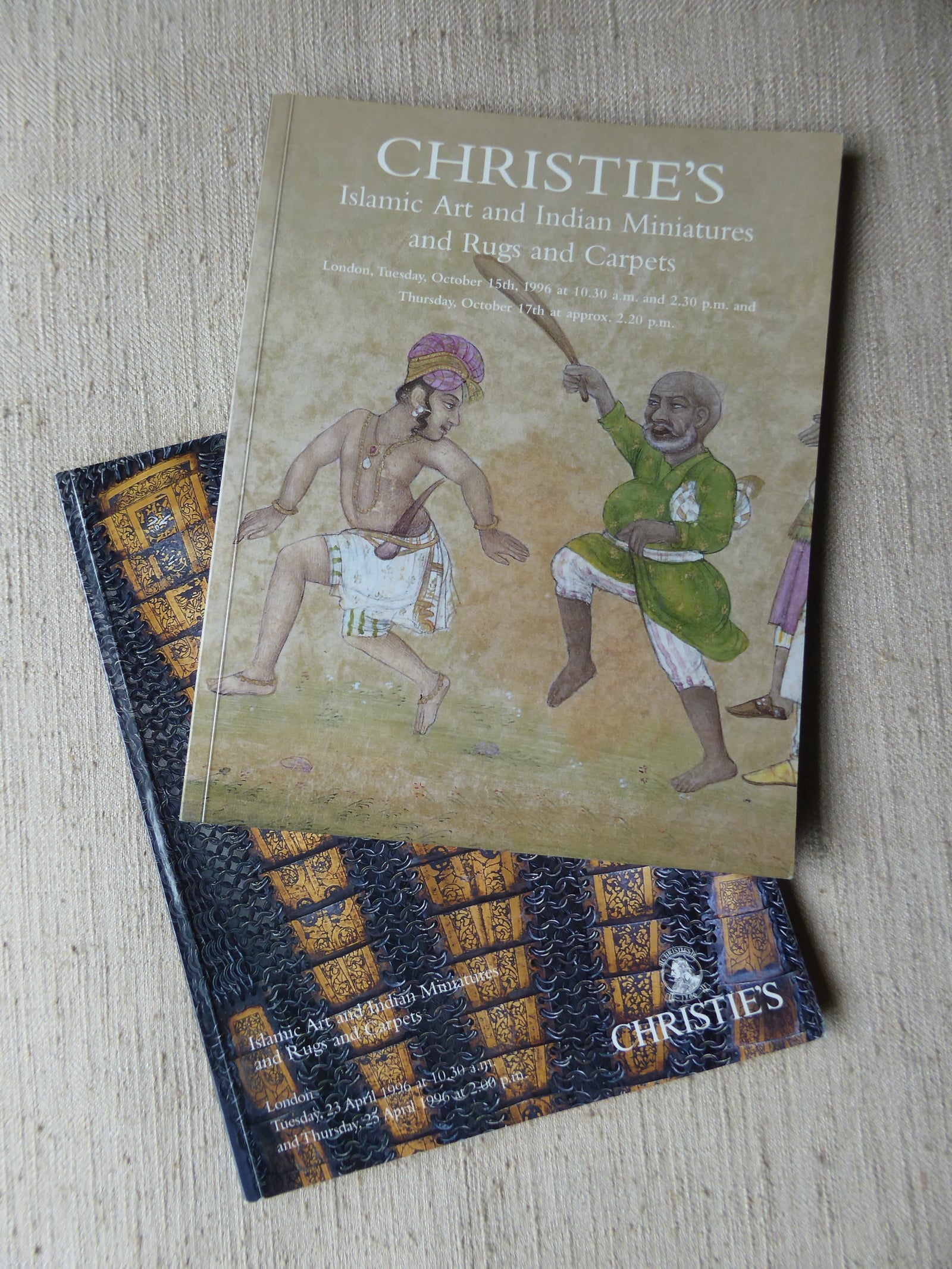 Christie's : Islamic Art and Indian Miniatures and Rugs and Carpets 1996