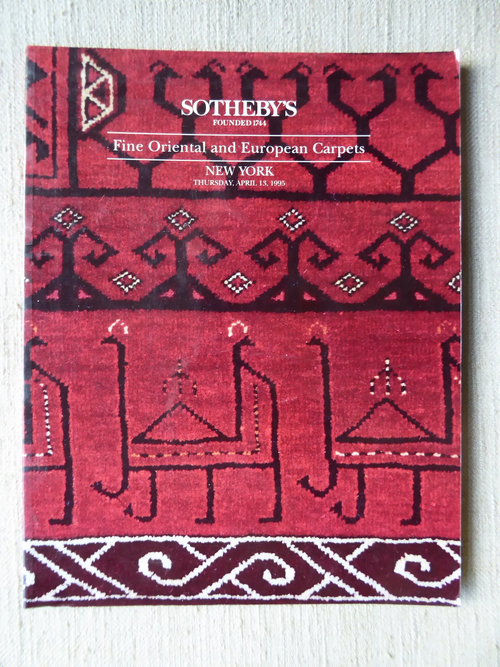 Sotheby's : Fine Oriental and European Carpets, NY