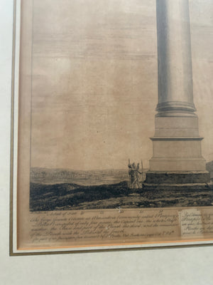 Pompey's Pillar glazed and framed ( 67 x 47cm)