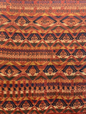 Uzbek antique Gudjeri warpface (219 x 156cm)