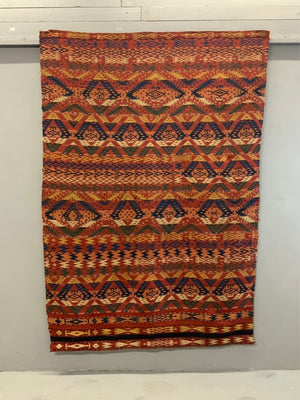 Uzbek antique Gudjeri warpface (219 x 156cm)