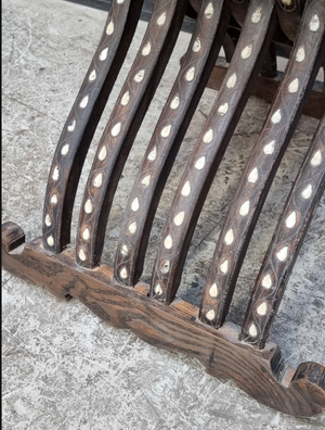 Damascus antique folding m.o.p. chair
