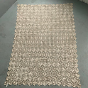 Italian reticella lace single bedcover (196 x 140cm)