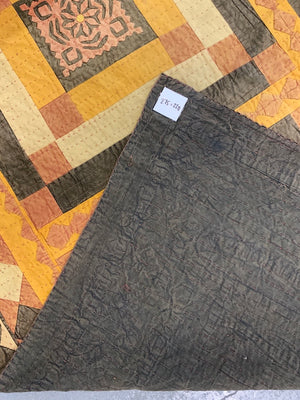 Indo-Pak Sindhi large appliqué relli bedcover (275 x 220cm)