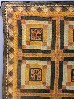 Indo-Pak Sindhi large appliqué relli bedcover (275 x 220cm)