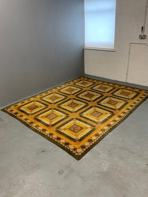 Indo-Pak Sindhi large appliqué relli bedcover (275 x 220cm)