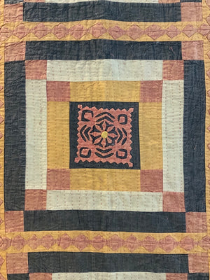 Indo-Pak Sindhi large appliqué relli bedcover (275 x 220cm)