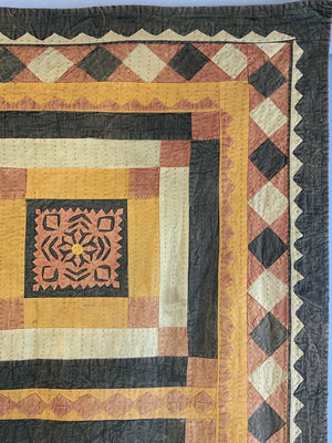 Indo-Pak Sindhi large appliqué relli bedcover (275 x 220cm)