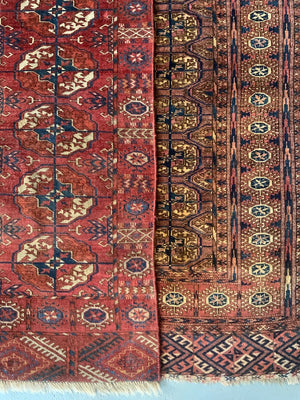 Turkmen Tekke antique small rug (120 x 96cm)