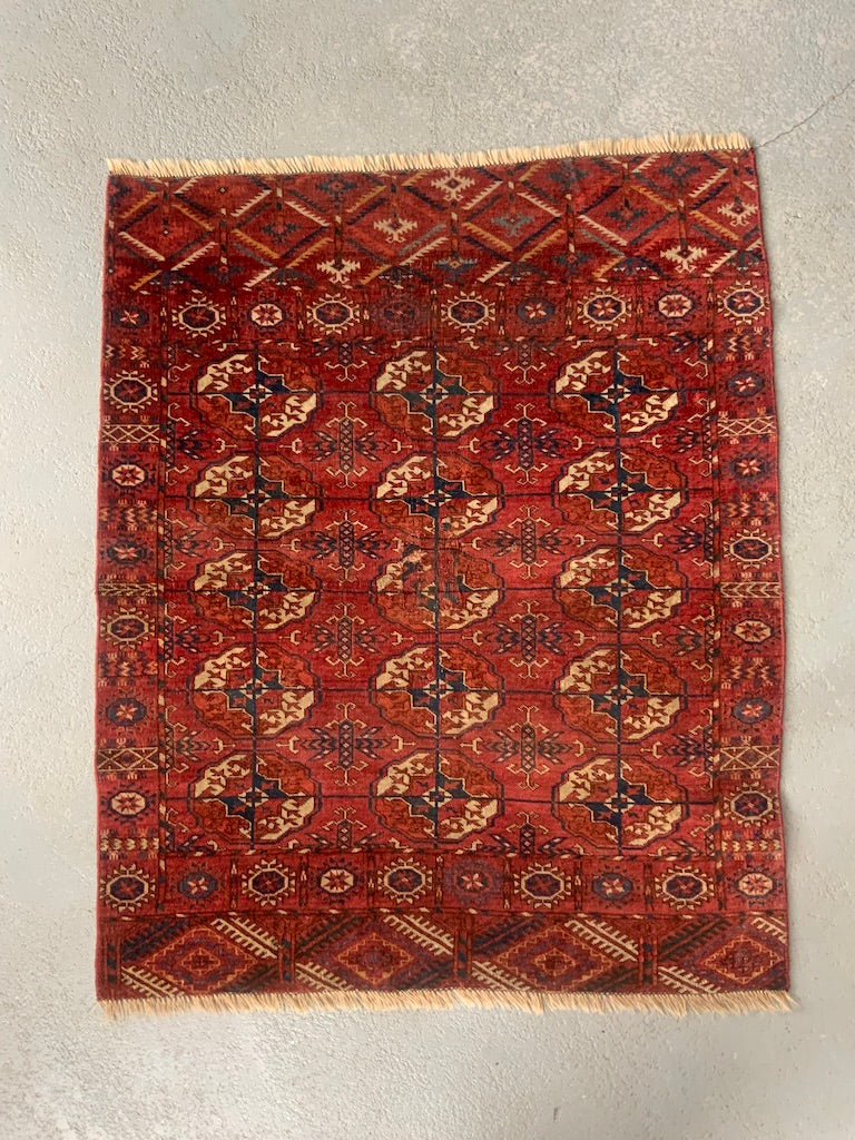 ラグ・カーペット Turkmen small rug Turkmen Tekke antique small rug (120 x 96cm) - Clive Rogers