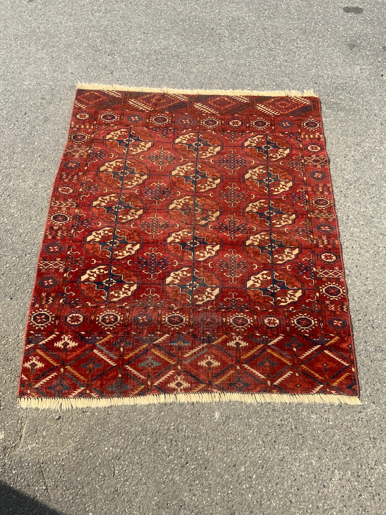 Turkmen Tekke antique small rug (120 x 96cm) - Clive Rogers