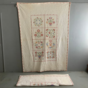 Pair of American Vintage Quilts by Bettie Lee (230 x 160cm)
