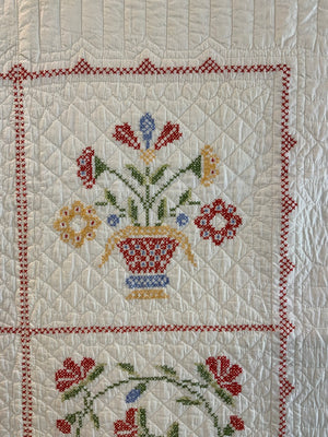 Pair of American Vintage Quilts by Bettie Lee (230 x 160cm)