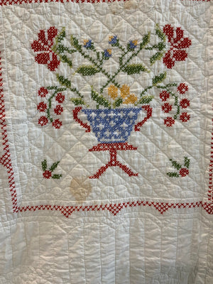 Pair of American Vintage Quilts by Bettie Lee (230 x 160cm)