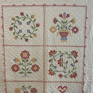 Pair of American Vintage Quilts by Bettie Lee (230 x 160cm)