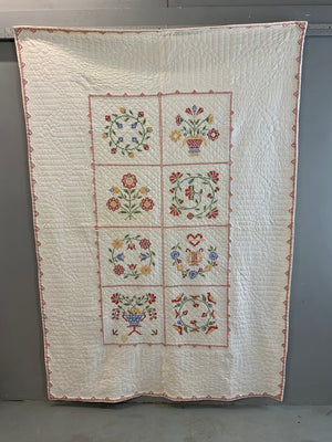 Pair of American Vintage Quilts by Bettie Lee (230 x 160cm)