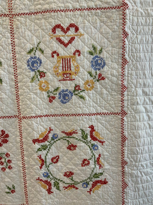 Pair of American Vintage Quilts by Bettie Lee (230 x 160cm)