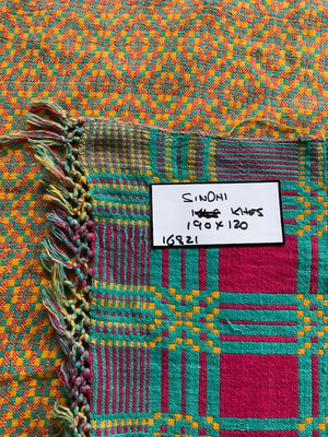 Indo-Pak Sindh Khes doubleweave cover (190 x 120cm)