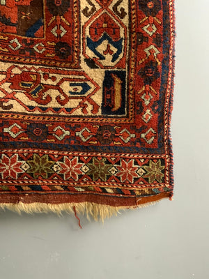 Afshar antique medallion rug (191 x 140cm)